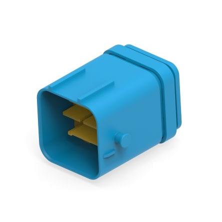 TE Connectivity Ochranný kryt konektoru, počet kontaktů: 48 barva Modrá, Vnitřní, Kabel, řada: 2366509 Kabel, počet řad: