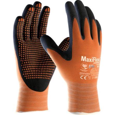 ATG Pracovní rukavice Ne Černá, Oranžová No Nylon, Spandex 4 1 3 NBR Ne Ne MaxiFlex Endurance