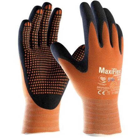 ATG Pracovní rukavice Černá, Oranžová EN 388:2016 + A1:2018 Nylon, Spandex 230mm