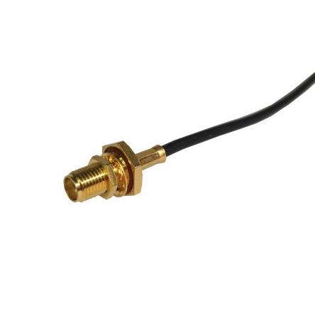 Huber+Suhner Koaxiální konektor, řada: 24_SMA-50-2-116/111_NE Vnější, 50 Ω, orientace těla: Rovný, Kabel Konektor SMA