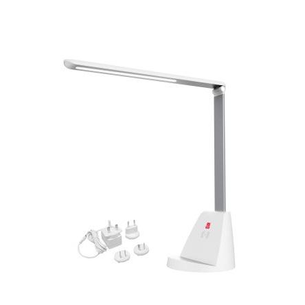Stolní lampa s bezdrátovým nabíjením, typ žárovky: LED, 5 W dosah 410 mm Podstavec pod stůl základna Tuhé rameno s
