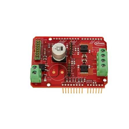 Shield Arduino DC-SHIELD_BTN9970LV Řízení motoru Infineon High Current Half Bridges IC, pro použití s: NovalithIC+