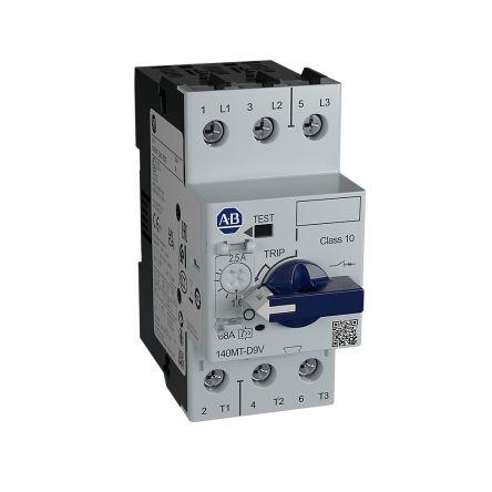 Jistič ochrany motoru, rozsah: 140MT 6.3A 200V ac, 500 V ac 70 °C -25 °C Allen Bradley