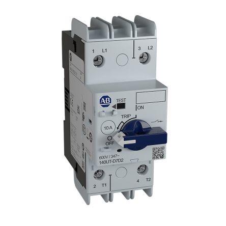 Allen Bradley Jistič s lisovaným pouzdrem, rozsah: 140UT-D7D2 2pólový 6A vypínací výkon 65 kA, rozsah: 140UT Pevný