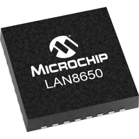 Microchip Ethernetový kontrolér LAN8650B0-E/LMX 10 Mbps 2.5 V SPI, počet kolíků: 32 kolíkový, VQFN-32
