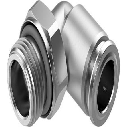 Festo Nasunovací armatura, řada: NPQR, 8085686, Vysoce legovaná nerezová ocel, Zásuvný 10mm, Vnější G 3/8 G