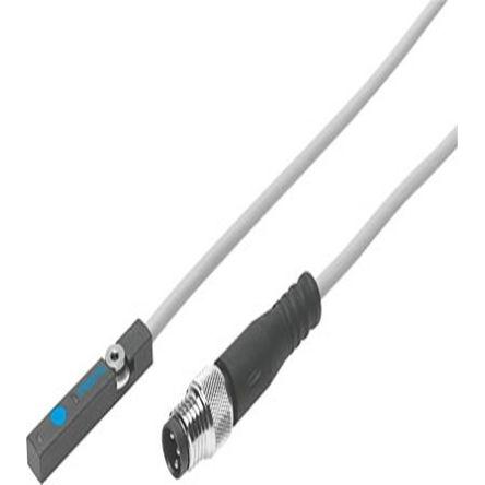 Pneumatický detektor polohy s indukčním snímačem přiblížení, řada: SIES, Kabel se zástrčkou IP65 10V dc, 30 V dc Festo
