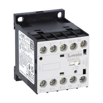 Lovato 1 NO Stykač napětí ve vinutí 48V 3pólový 9 A 440V 4.5 kW s 1 NO kontakty, rozsah: BG09 3P