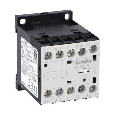 Lovato 1 NC Stykač napětí ve vinutí 125V 3pólový 12 A 690V 22 kW s 1 NC kontakty Spínání AC, rozsah: BG12 3P