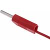 RS PRO Zkušební kabel s konektorem, Černá, Červená 4A, délka kabelů: 500 mm, 15V, Polyvinylchlorid