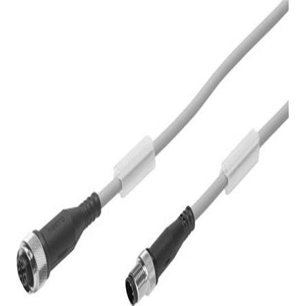Kabel, A: Vnitřní, A: M12, Rovný 5, B: M8, Přímý, B: Vnitřní, 30V 4, IP65, IP68, IP69K Festo 2.5 m