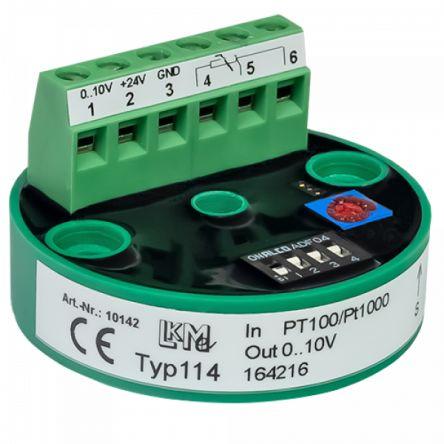 LKMelectronic Teplotní čidlo, řada: LKM, typ vstupní: PT100 až PT1000 85 °C 26V ac -40 °C -100 °C 600 °C
