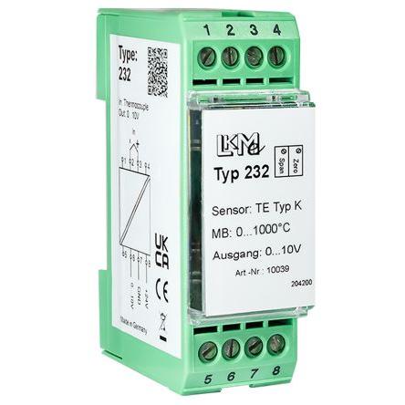 LKMelectronic Teplotní čidlo, řada: LKM, typ vstupní: Termočlánek typu K 85 °C 24V dc -25 °C 0 °C 1000 °C