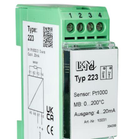 LKMelectronic Teplotní čidlo, řada: LKM, typ vstupní: PT1000 85 °C 35V dc -25 °C 0 °C 200 °C