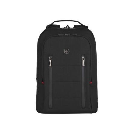 Wenger Pouzdro na notebook, model: City Traveler, Černá, 100% polyester, 16 in, Batoh, 38 cm