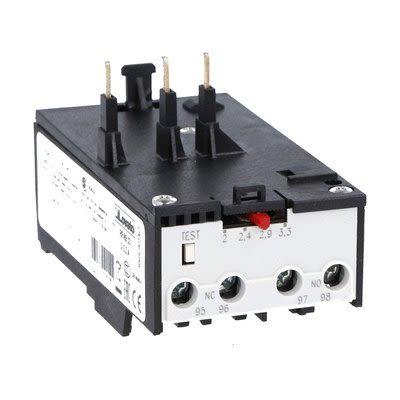 Lovato Řídicí relé 1 NO/1 NC s Automatické resetováním a hodnotami FLC motoru 3.3A 10A 690V 3P