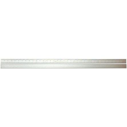 Pravítko, délka: 900 mm Imperiální, Metrické šířka 32mm Matný chrom, Ocel RS PRO