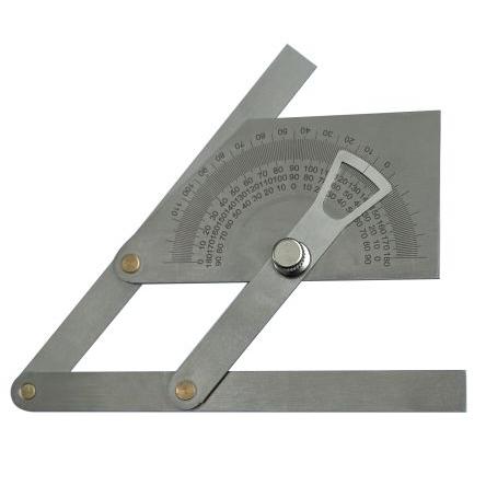 RS PRO Úhelník Imperiální/metrické, délka lopatky: 160 mm Kuželové ozubení, materiál čepele: Nerezová ocel