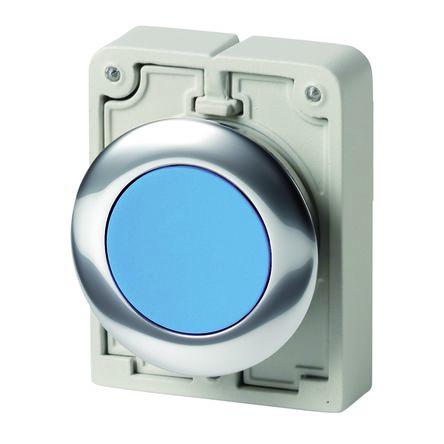 Eaton Tlačítkový spínač, řada: RMQ Titan M30 IP66, IP67, IP69K Panel Okamžité 30.5 mm, barva LED: Modrá