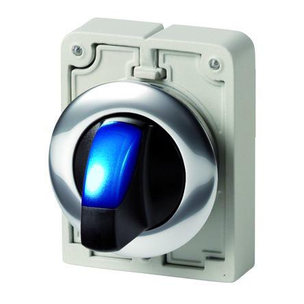 Volicí přepínač, řada: M30 Přepínač, průměr výřezu: 30 mm IP64 Eaton Osvětlené 2