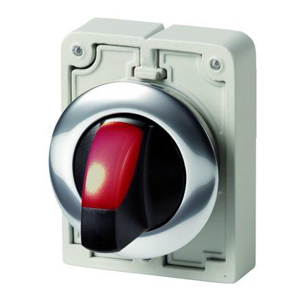 Volicí přepínač, řada: M30 Přepínač, průměr výřezu: 30 mm IP64 Eaton Osvětlené 2