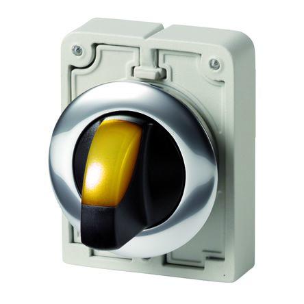 Volicí přepínač, řada: M30 Přepínač, průměr výřezu: 30 mm IP64 Eaton Osvětlené 2