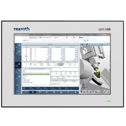 Webový panel 10 in Víceřádkový řada ctrlX HMI, WR2110 16,2 milionu 1280 x 800 pixel Bosch Rexroth