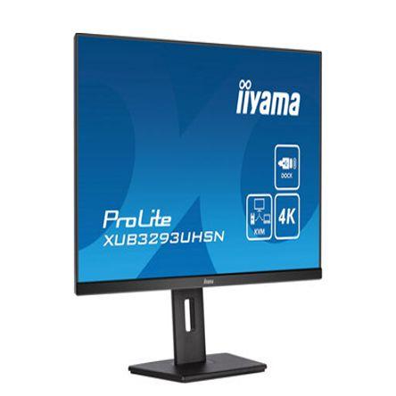 Monitor, Černá, 31.5 in LED, model: PROLITE XUB3293UHSN-B5 3840 x 2160 pixel, video připojení: HDMI, USB C, Display Port