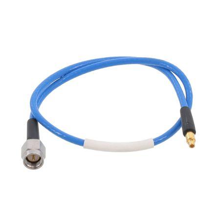 Koaxiální kabel, řada: Multiflex_86_HE Vnější Fluorovaný ethylenpropylen, A: MMMPX Vnější, B: Přímý 305 mm Huber+Suhner