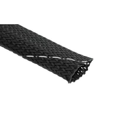 Kabelový návlek Polyester Expanzní poměr Pletený Černá Tenneco 12 mm 200m, řada: TCP V0