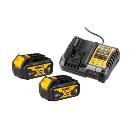 Baterie a nabíječka DCB1104M2-QW, 4 Ah 18V, pro použití s: DEWALT XR DeWALT