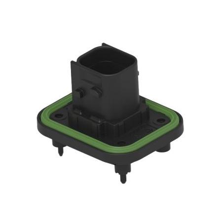 TE Connectivity Konektor PCB, řada: 1-23774, Vodič-deska, počet kontaktů: 4, počet řad: 2, rozteč: 6 mm, orientace těla: