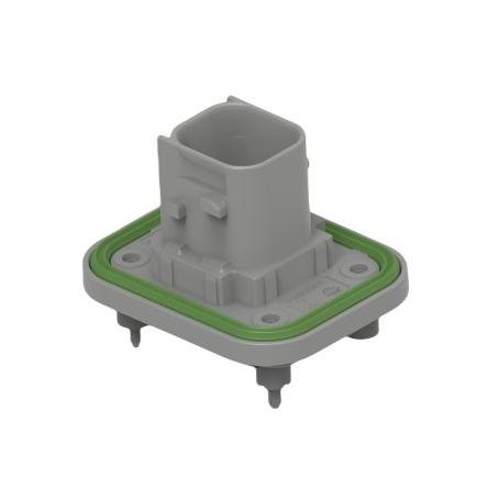 TE Connectivity Konektor PCB, řada: 2-23774, Vodič-deska, počet kontaktů: 4, počet řad: 2, rozteč: 6 mm, orientace těla: