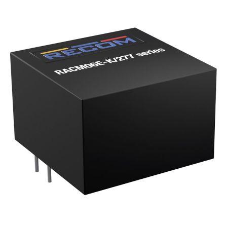 Recom Měnič AC/DC RACM06E-3.3SK/277 3.3 V dc až 3.3V dc, počet kolíků: 2 kolíkový, 1 x 1 in