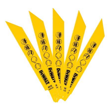 Pilový list pro přímočarou pilu, počet zubů na palec: 14 DeWALT Kov 152 mm 5