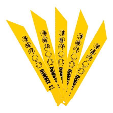 Pilový list pro přímočarou pilu, počet zubů na palec: 24 DeWALT Kov 152 mm 5