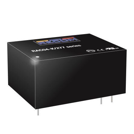 Recom Měnič AC/DC RAC04-3.3SK/277 3.3 V dc až 3.3V dc, počet kolíků: 6 kolíkový