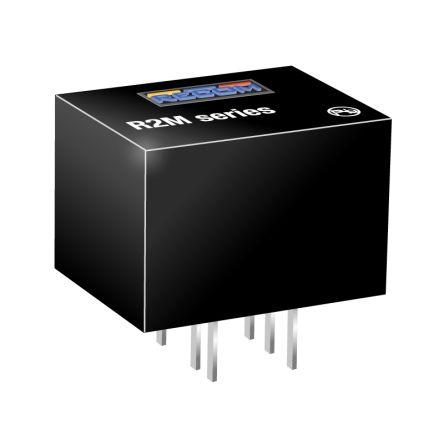 Recom Měnič DC/DC R2M, výstup: 5V dc 1.6 kV, Vin 24V dc 400 mA, Vin 4.5V 2 W -40 °C 85 °C Povrch