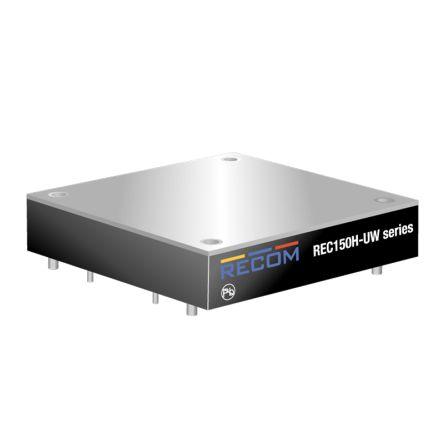 Recom Měnič DC/DC REC150H-UW, výstup: 24V dc 2.5 kV, Vin 75V dc 6.25 A, Vin 48V dc 150 W -40 °C 110 °C Průchozí otvor