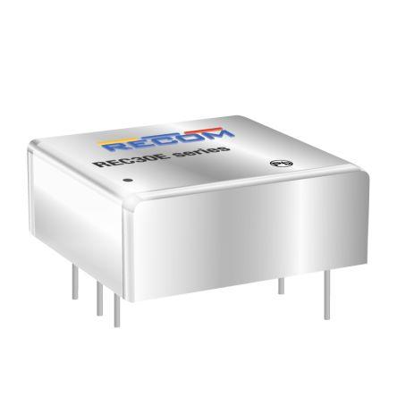 Recom Měnič DC/DC REC30E-Z, výstup: 24V dc 2 V, Vin 36V dc 1.25 A, Vin 24V dc 30 W -40 °C 105 °C Průchozí otvor