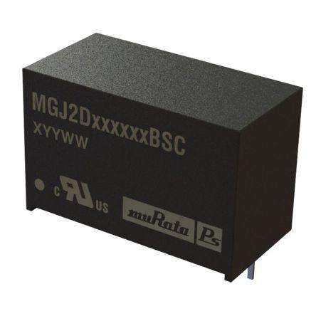 Murata Power Solutions Měnič DC/DC MGJ2B, výstup: 20V dc, Vin 12V dc 80 mA, Vin 12V dc 2 W -40 °C 105 °C Průchozí otvor