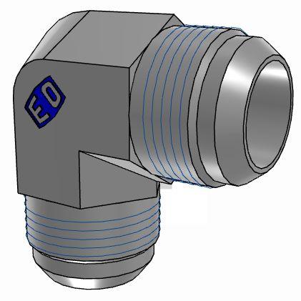 Hydraulická armatura Vnější 16EMTXS Parker 90 ° 1.88 in
