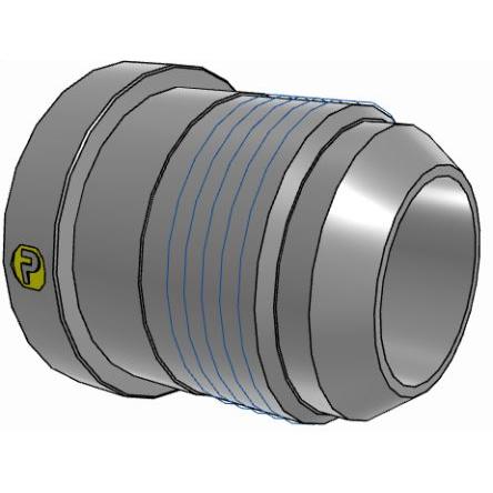Hydraulická armatura Vnější 20-16TRTXS Parker 37 ° 1.63 in