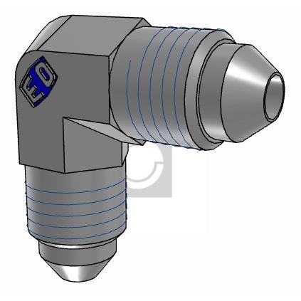Hydraulická armatura Vnější 4EMTXS Parker 37 ° 0.5 in