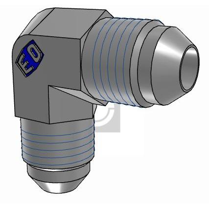 Hydraulická armatura Vnější 5EMTXS Parker 37 ° 0.56 in