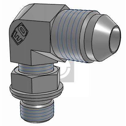 Hydraulická armatura Vnější 5M10C8OMXS Parker 37 ° 10 mm