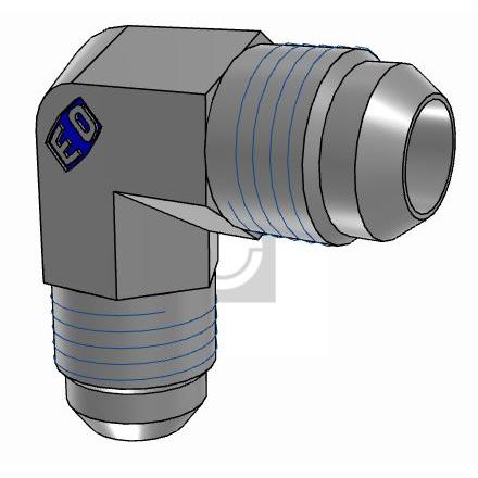 Hydraulická armatura Vnější 6EMTXS Parker 37 ° 0.88 in