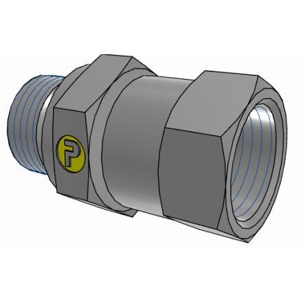 Hydraulická armatura Vnější 8M18F682EDMXS Parker 37 ° 18 mm