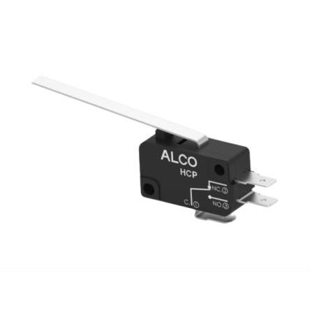 TE Connectivity Mžikový mikrospínač, typ ovladače: Dlouhá rovná páka SPDT, 250 V dc, 10A, Rychlé připojení, 50g