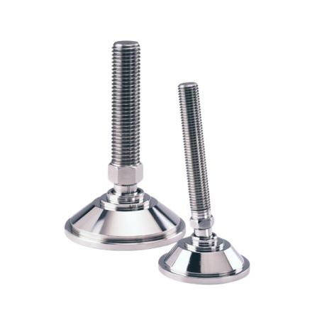 A085/007 Nu-Tech Engineering M12 55 mm Nerezová ocel Nastavitelná noha 1500 kg 10 °